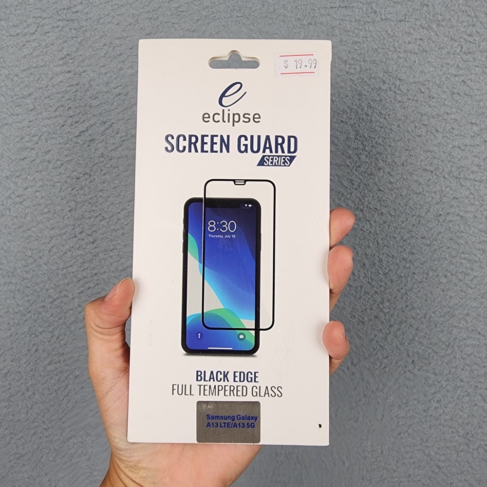 Eclipse Tempered Glass Screen Protector Galaxy A13 A13 5G Black Full Cover New